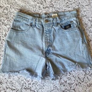 Vintage Harley Davidson cutoff shorts